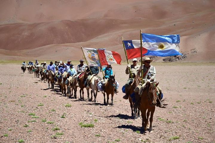 Paisaje de Paso de Los Patos en la cordillera de los Andes